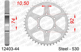 Corona AFAM 12403-44 in acciaio passo 530 YAMAHA XJ 400 1982